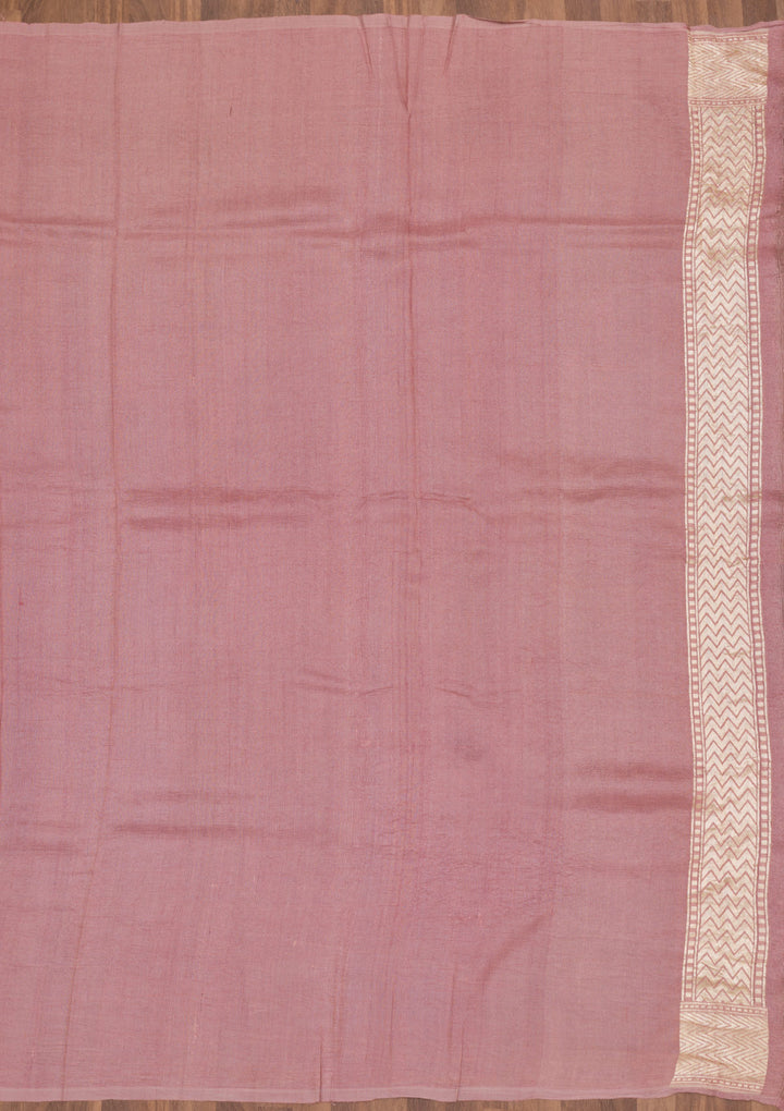Light Grey Zariwork Pure Silk Saree
