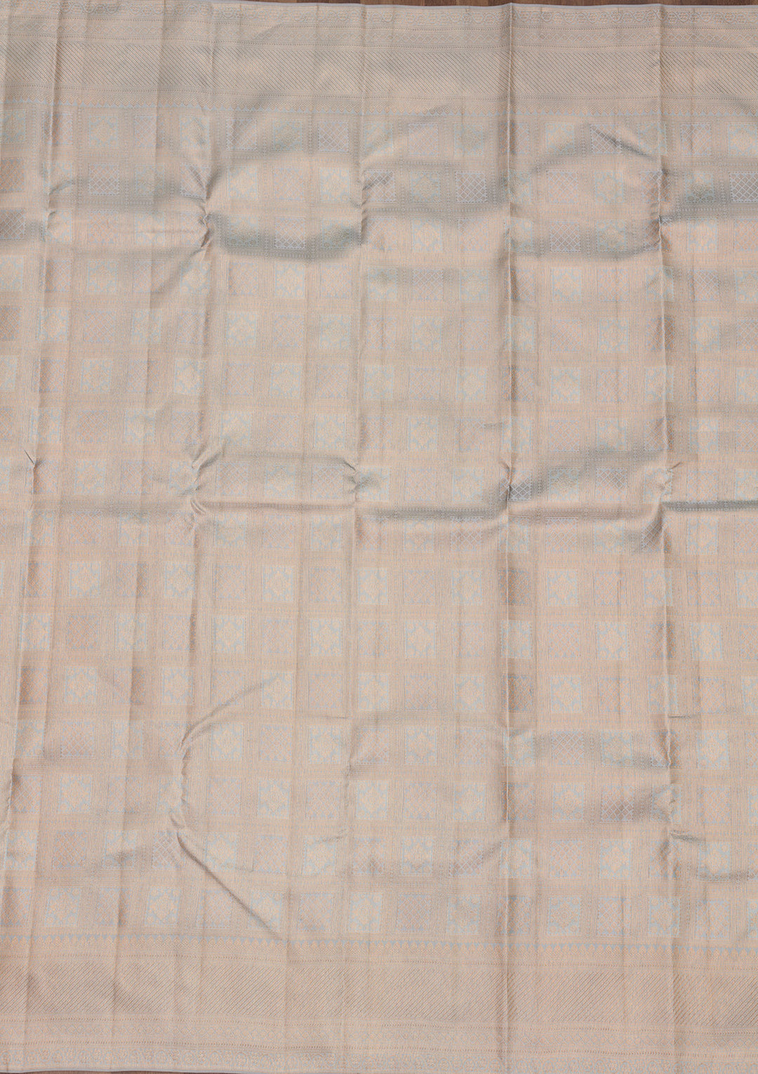 Light Grey Zariwork Pure Silk Saree