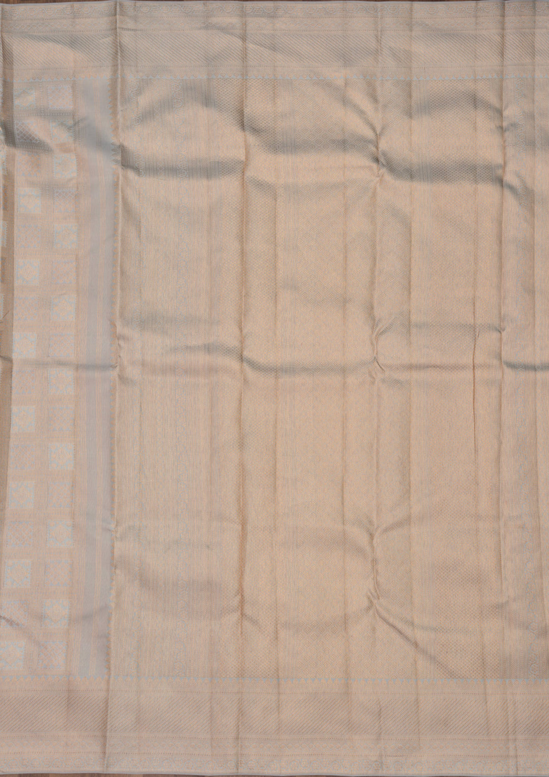 Light Grey Zariwork Pure Silk Saree