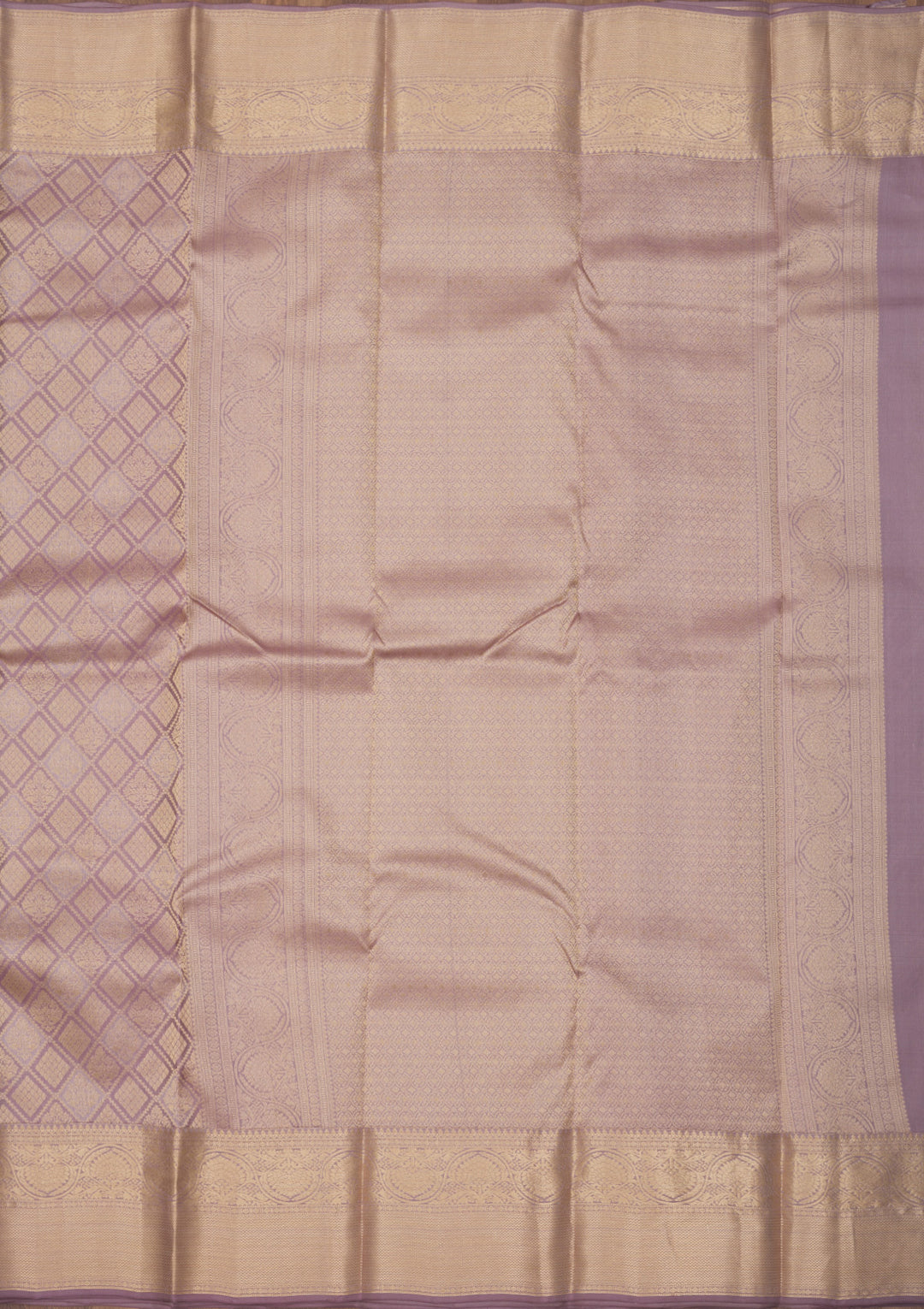 Light Grey Zariwork Pure Silk Saree