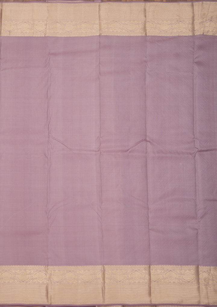 Light Grey Zariwork Pure Silk Saree
