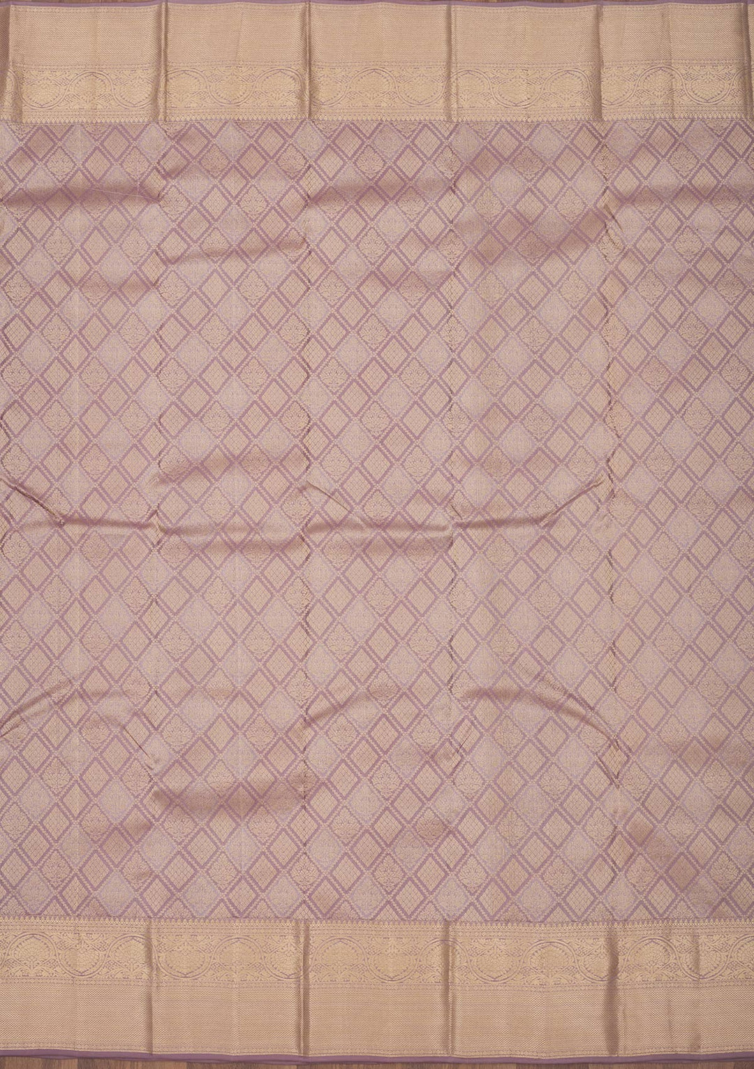 Light Grey Zariwork Pure Silk Saree