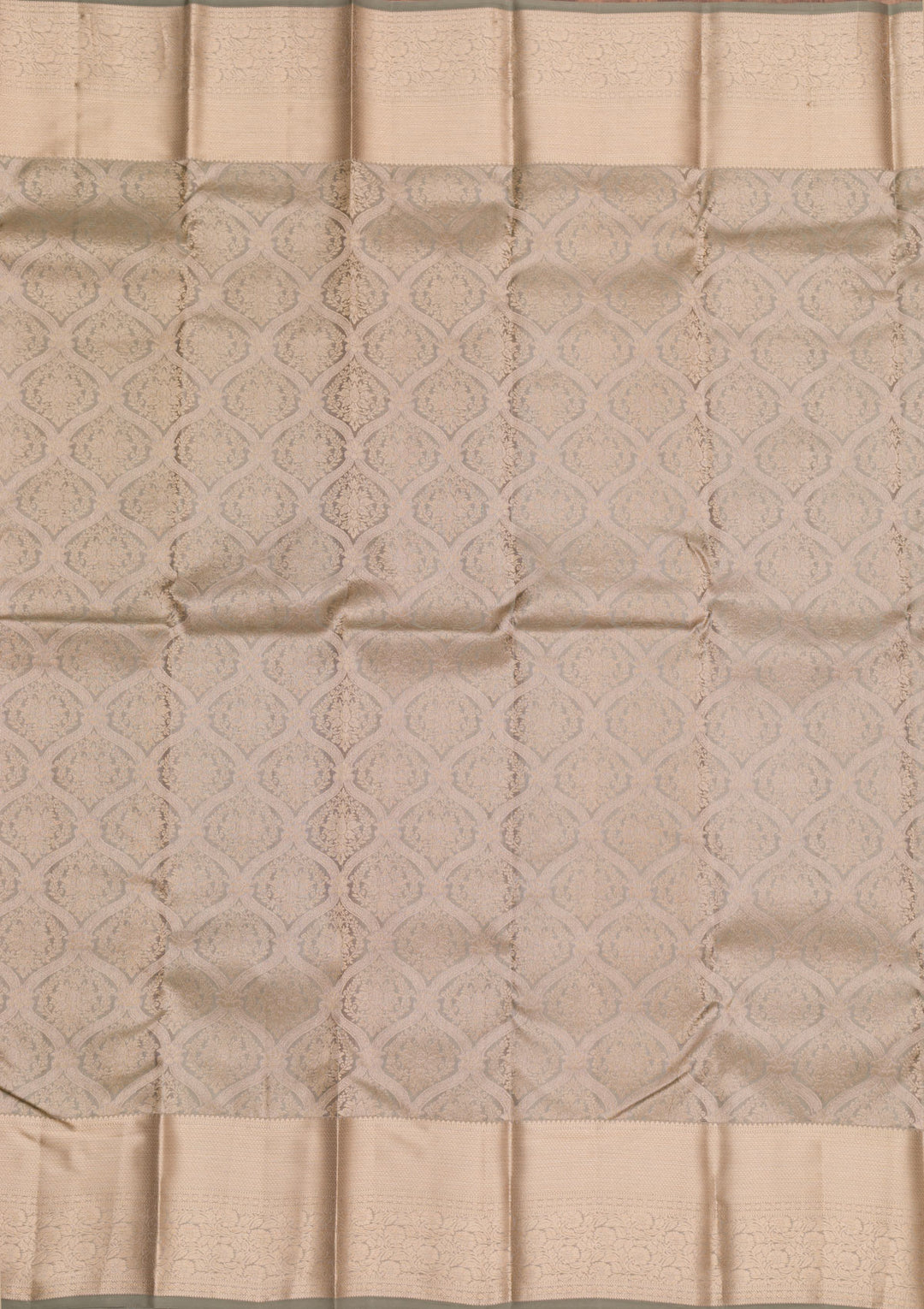 Light Grey Zariwork Pure Silk Saree