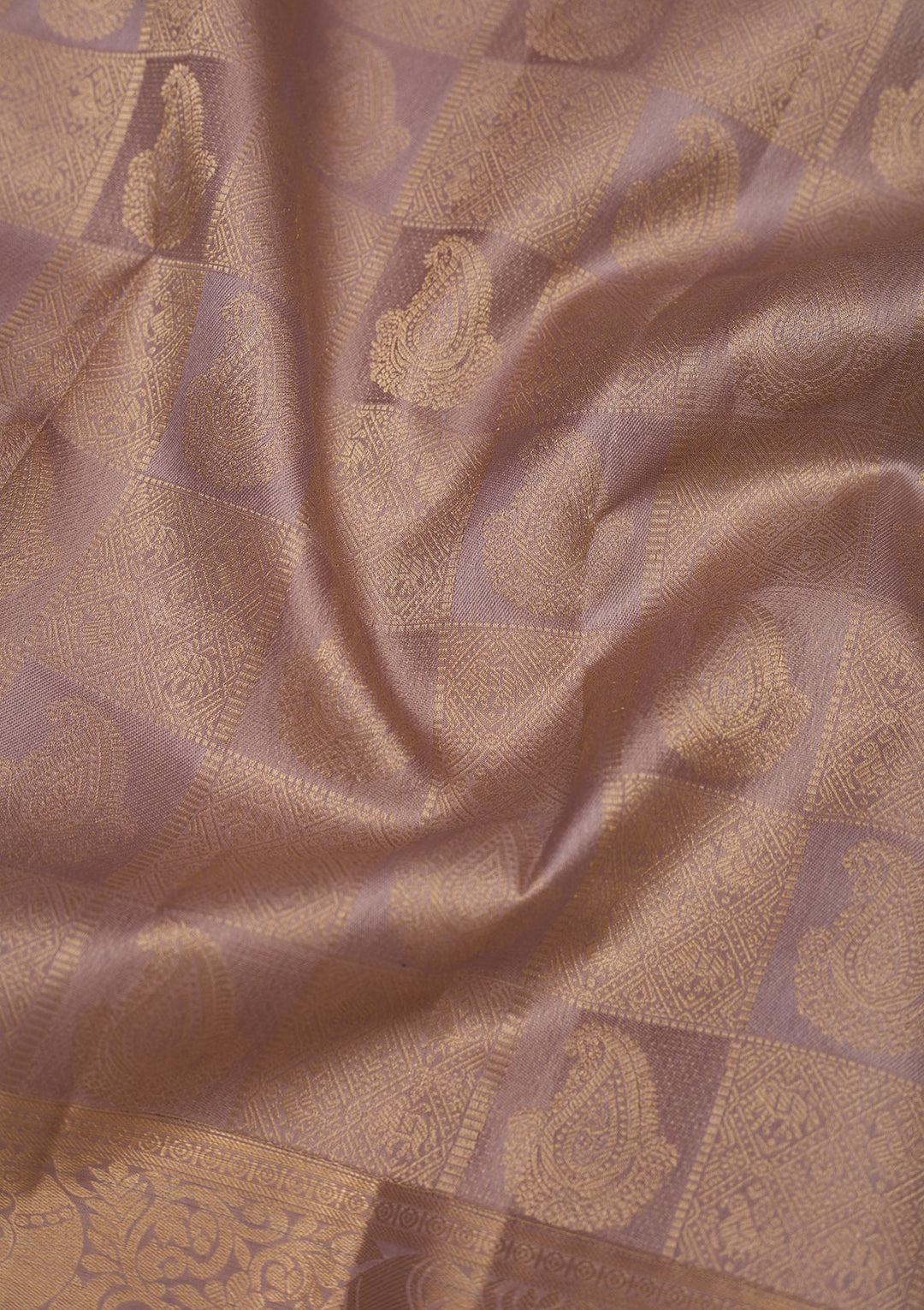 Light Grey Zariwork Pure Silk Saree