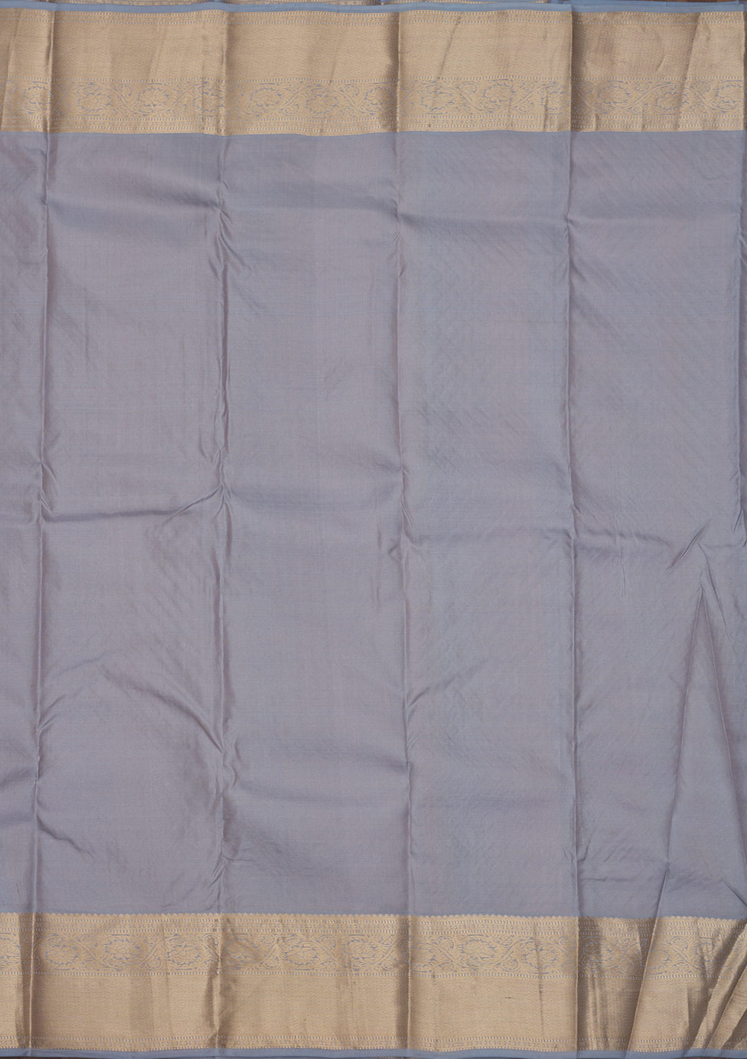 Light Grey Zariwork Pure Silk Saree