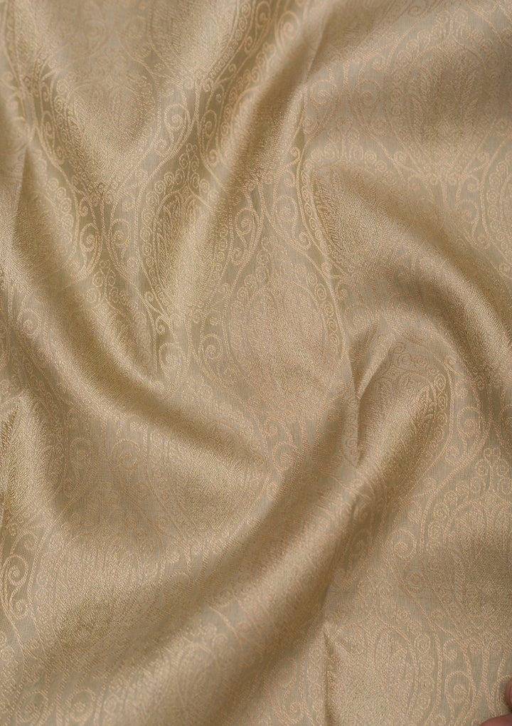Light Grey Zariwork Pure Silk Saree