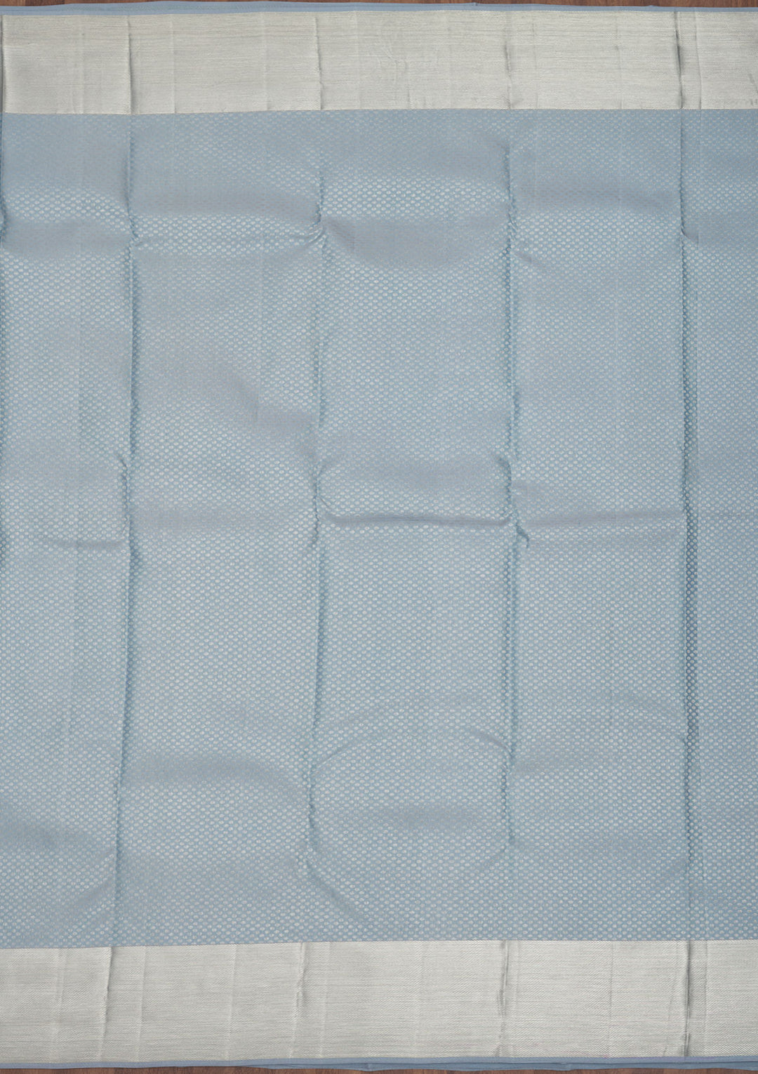 Light Grey Zariwork Pure Silk Saree