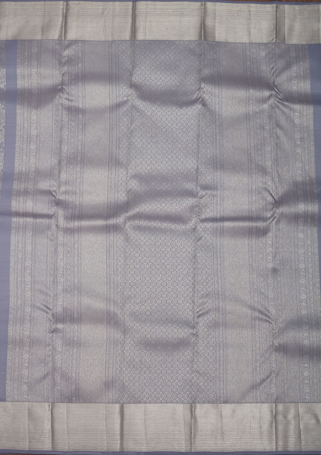 Grey Zariwork Pure Silk Saree
