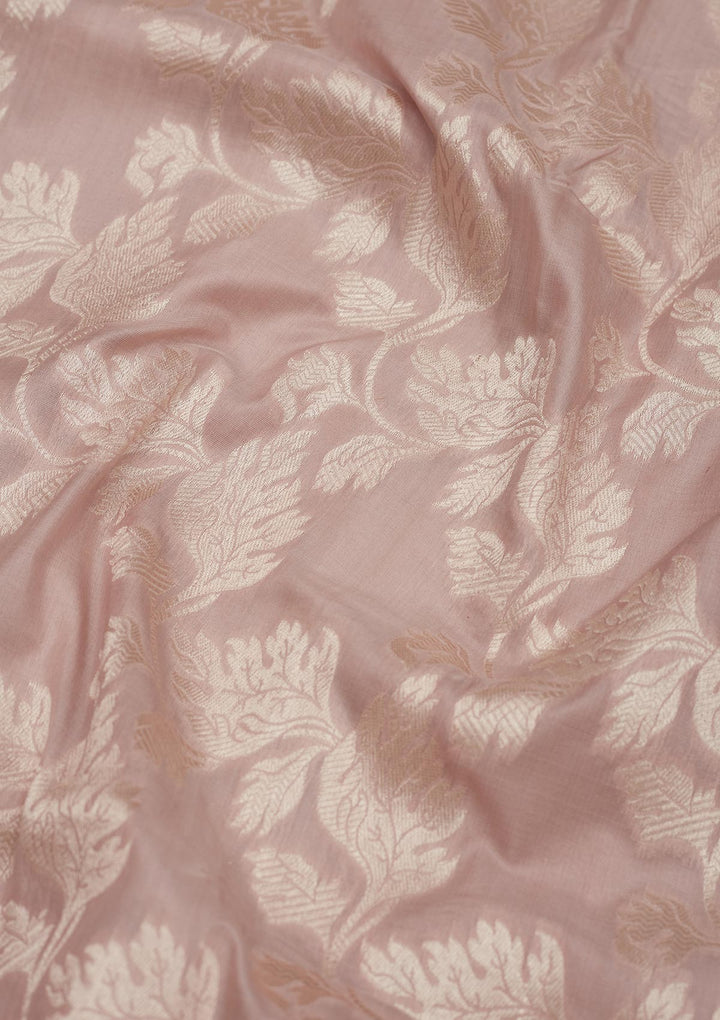 Light Grey Zariwork Pure Silk Saree