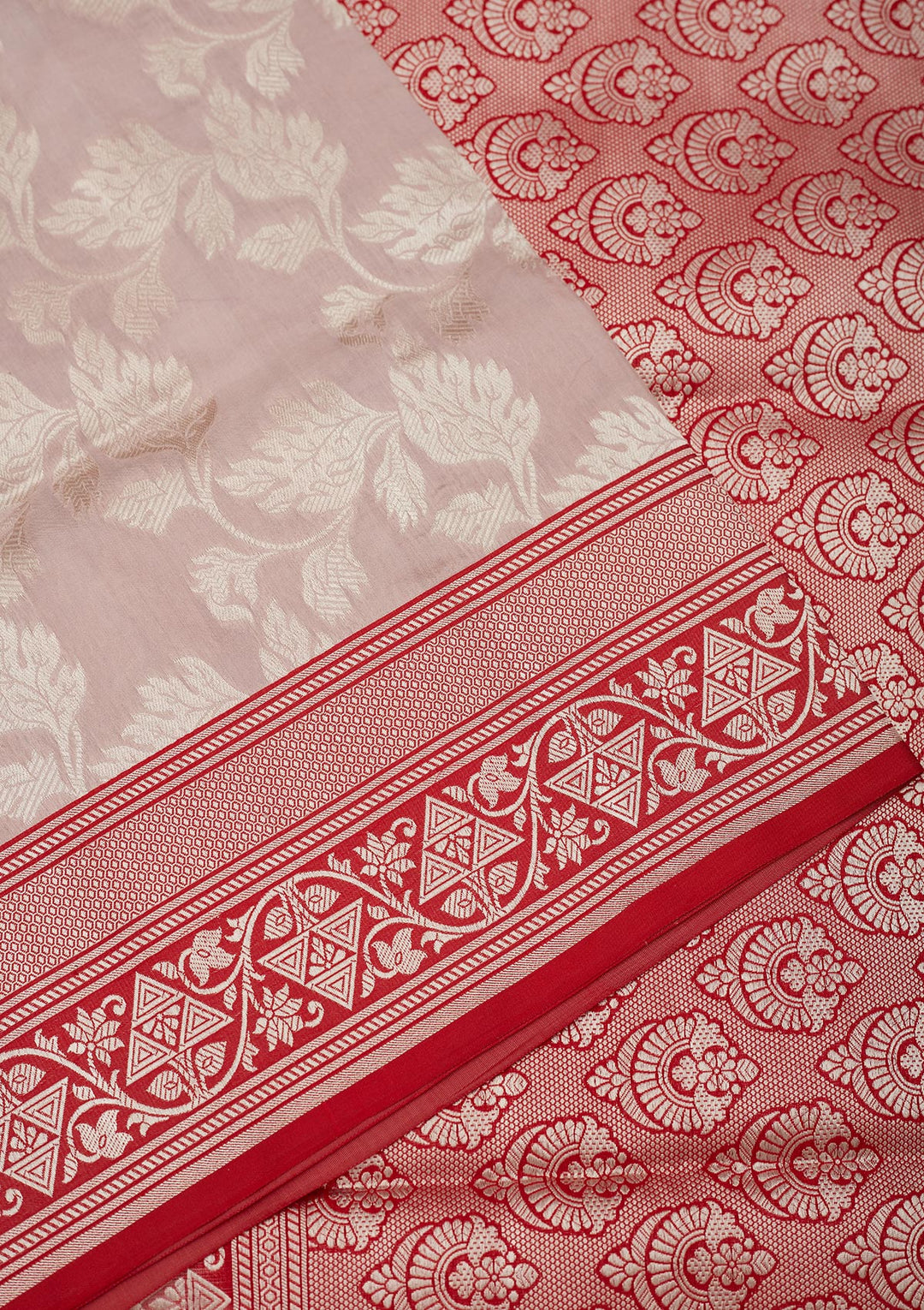 Light Grey Zariwork Pure Silk Saree