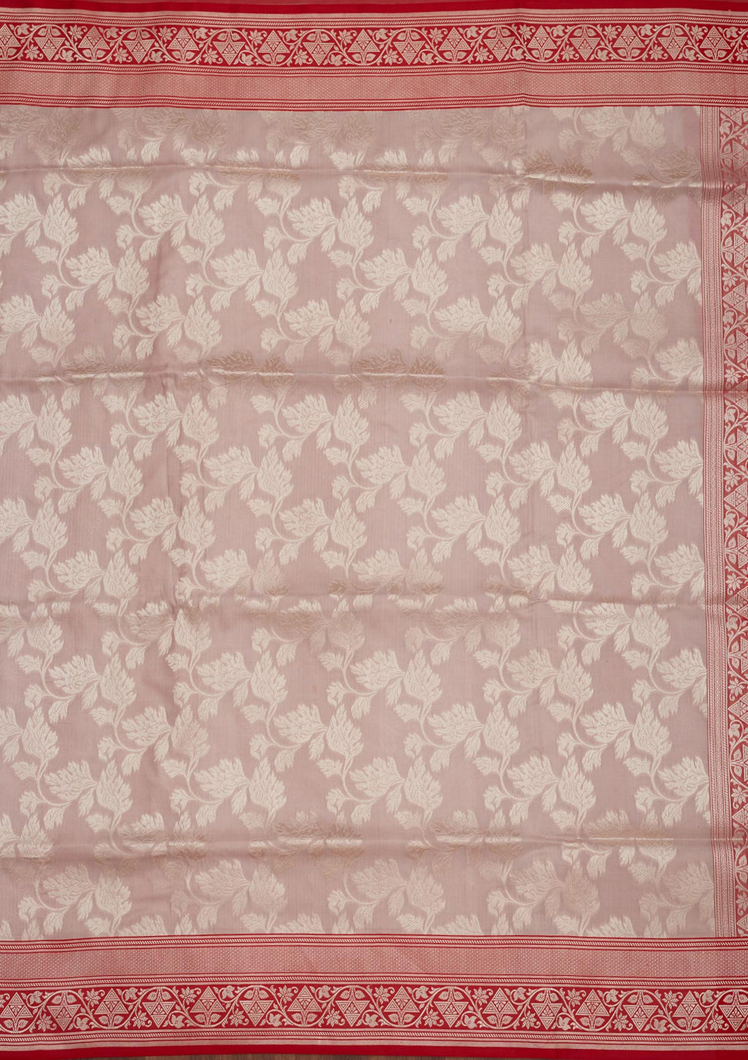 Light Grey Zariwork Pure Silk Saree