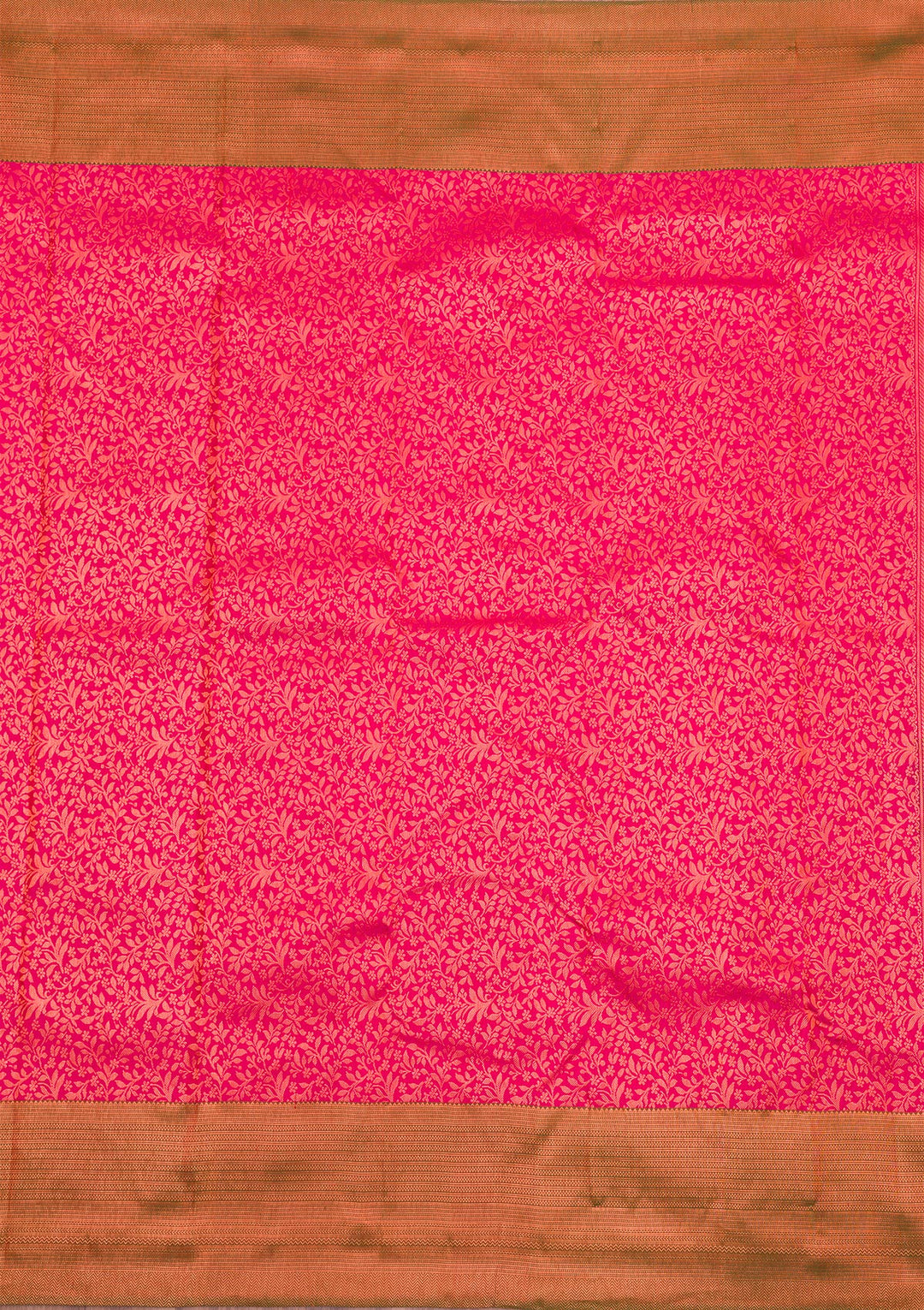 Magenta Pink Zariwork Kanjivaram Pure Silk Saree