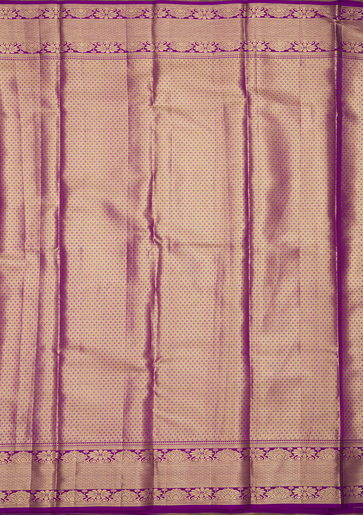 Magenta Pink Zariwork Pure Silk Saree