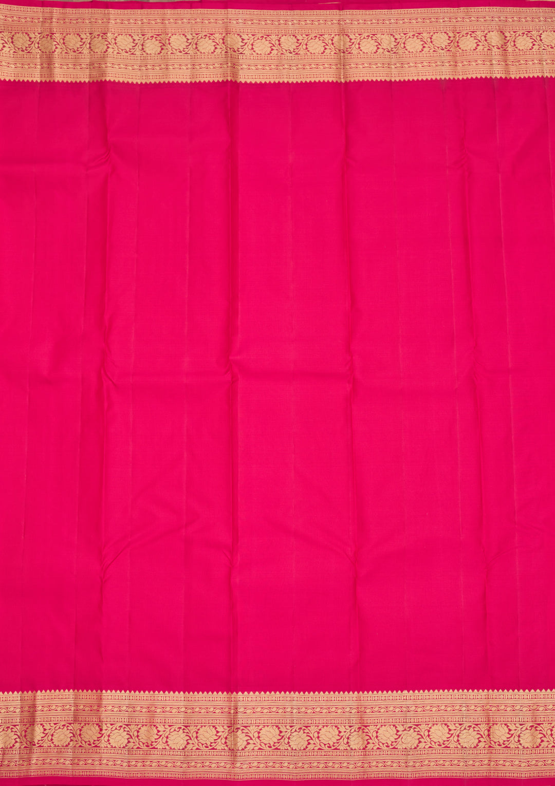 Magenta Pink Zariwork Pure Silk Saree