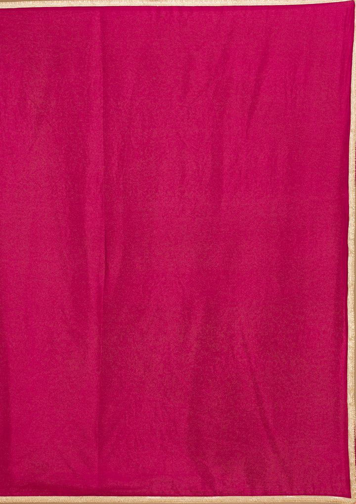 Maroon Threadwork Raw Silk Readymade Salwar Suit
