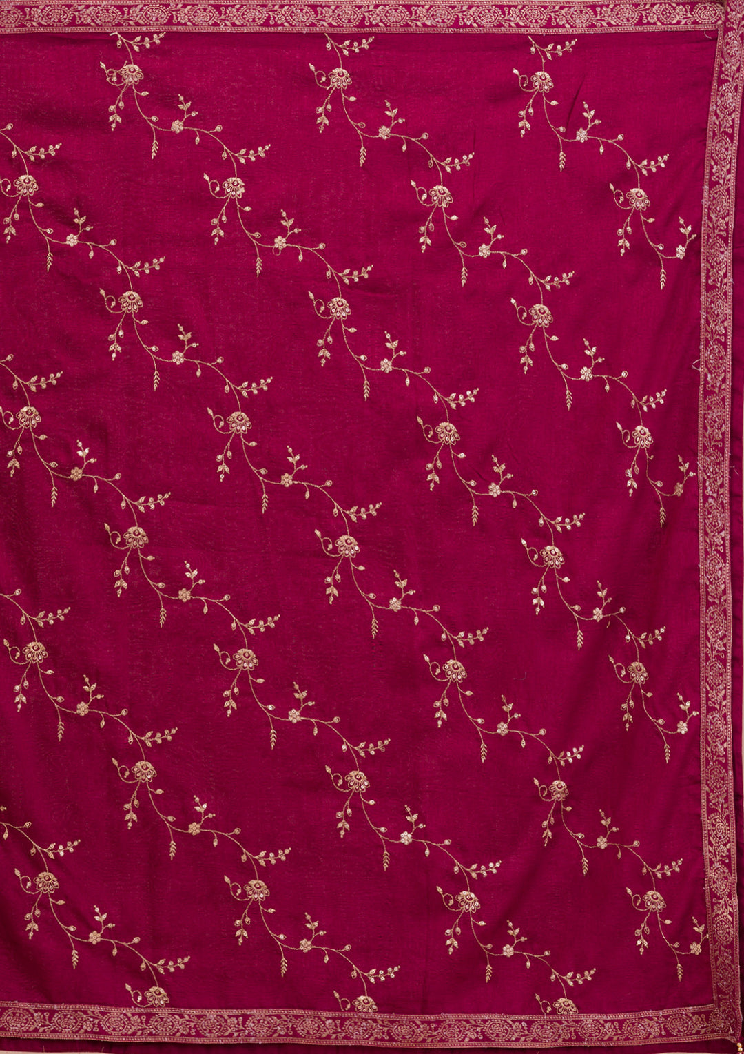 Maroon Zariwork Art Silk Readymade Anarkali Suit