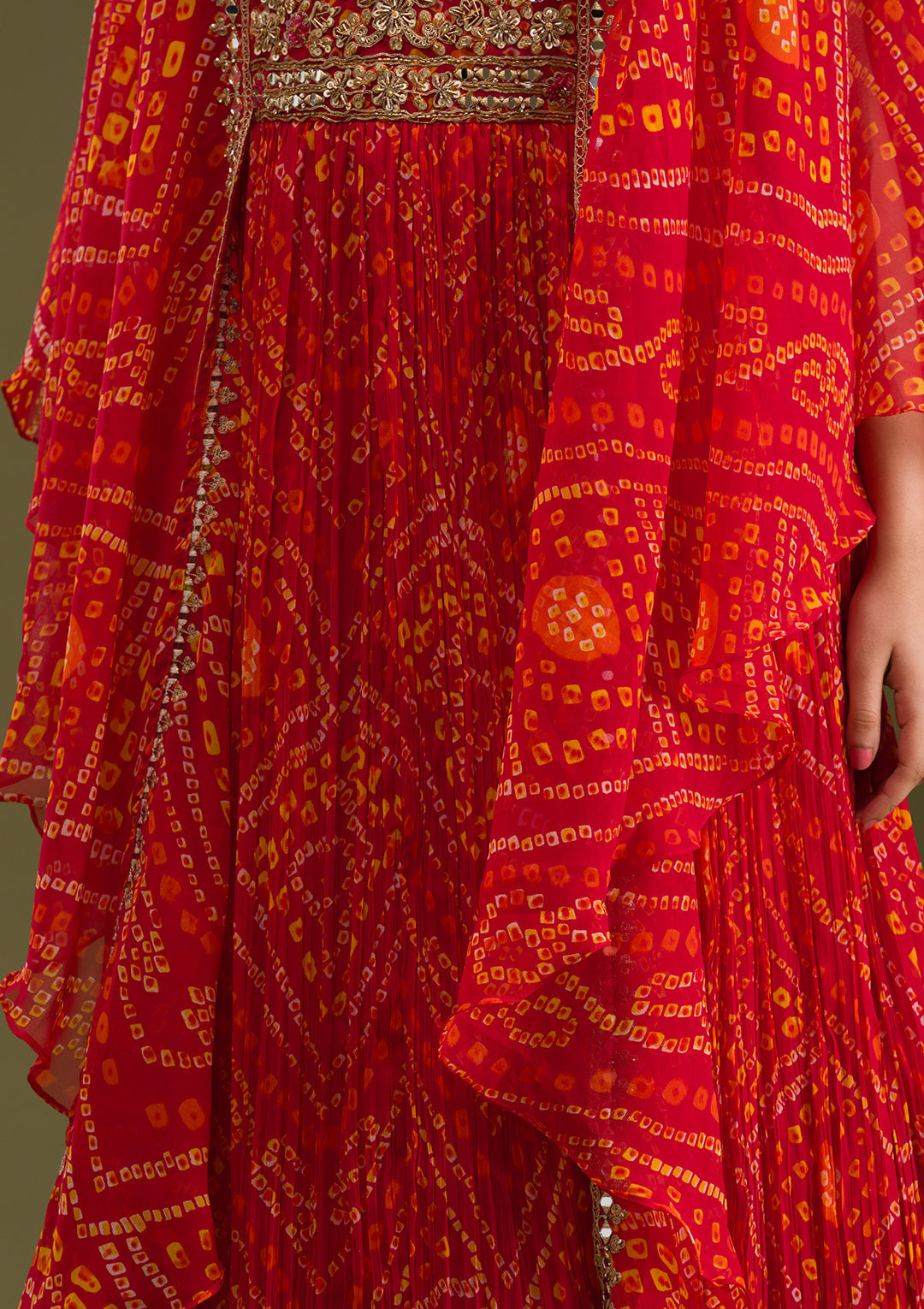 Maroon Zariwork Georgette Readymade Salwar Suit