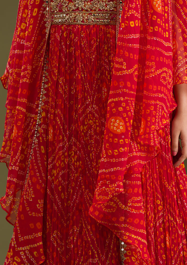 Maroon Zariwork Georgette Readymade Salwar Suit