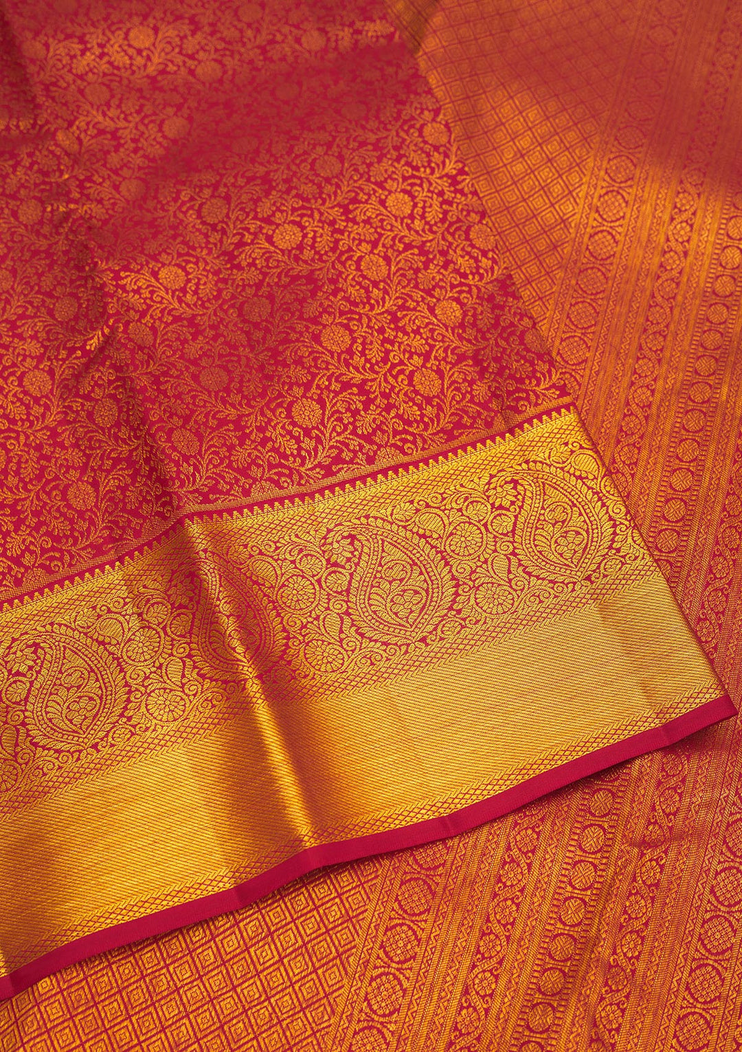 Maroon Zariwork Pure Silk Saree