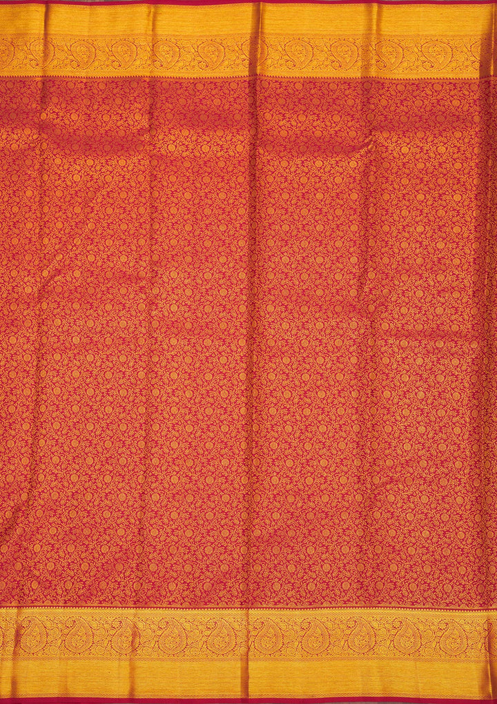 Maroon Zariwork Pure Silk Saree