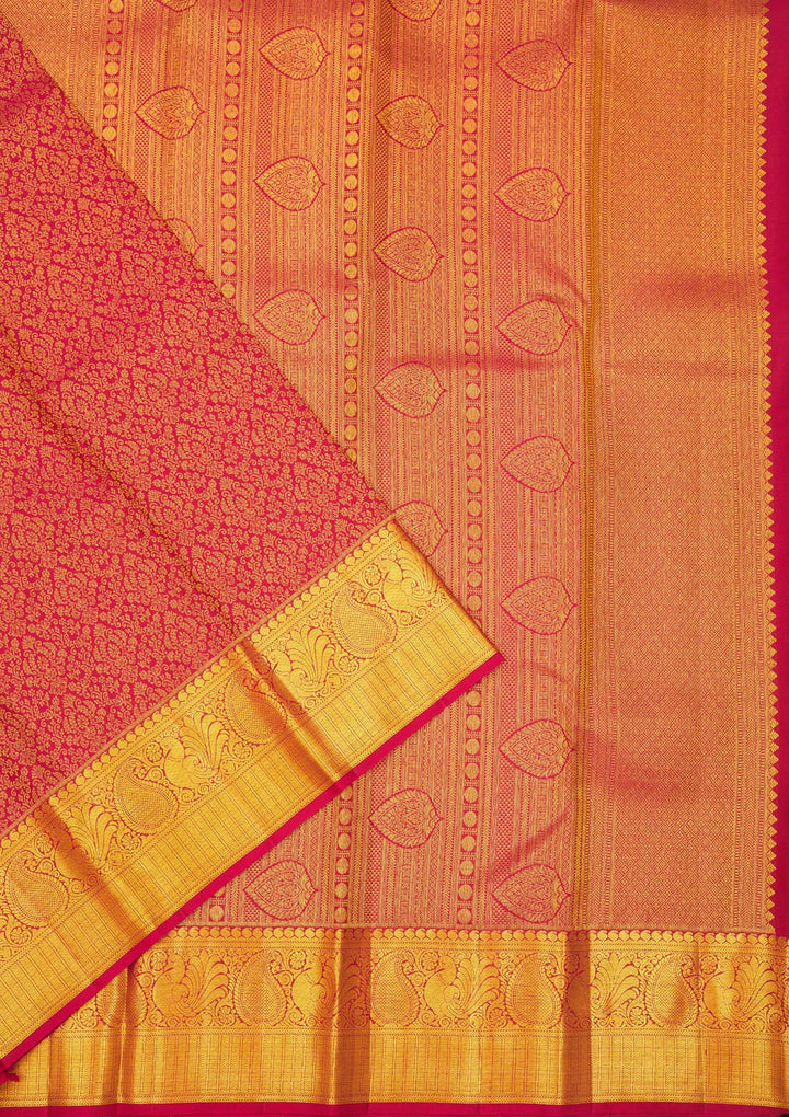 Maroon Zariwork Pure Silk Saree