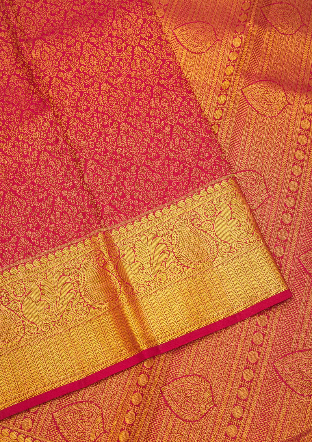 Maroon Zariwork Pure Silk Saree