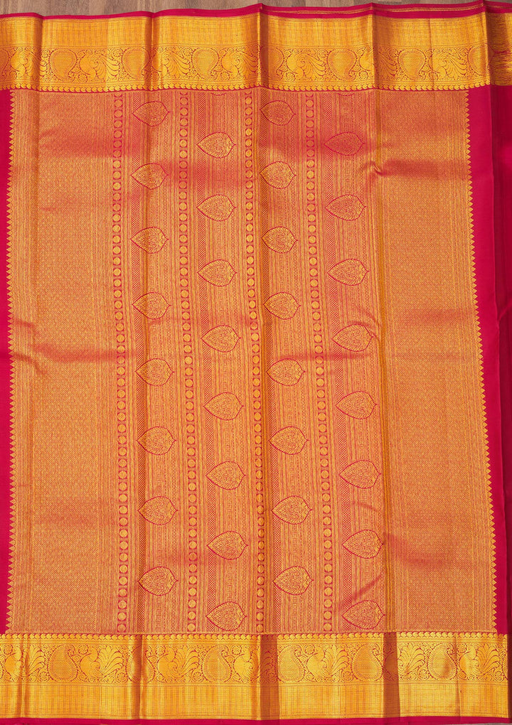 Maroon Zariwork Pure Silk Saree