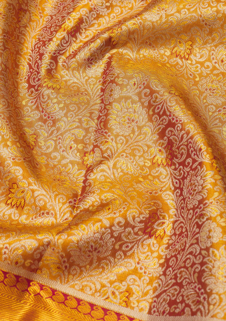 Maroon Zariwork Pure Silk Saree