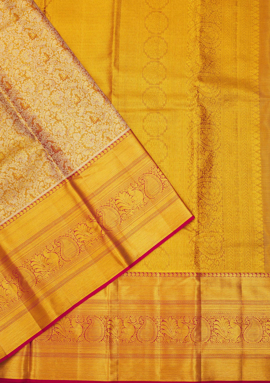 Maroon Zariwork Pure Silk Saree