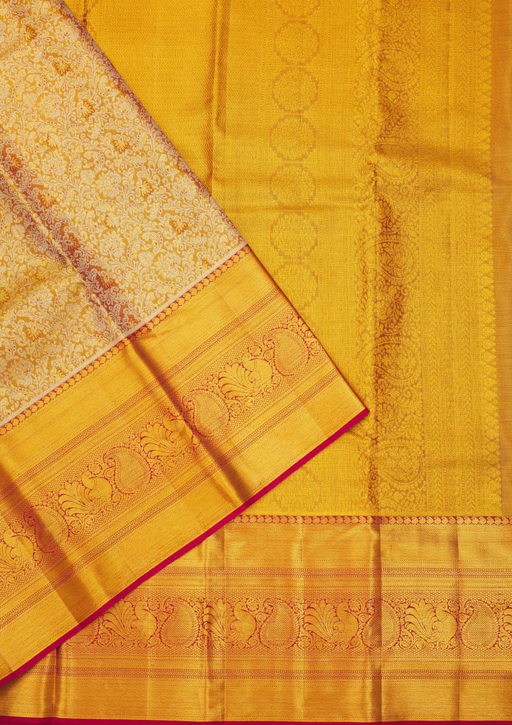 Maroon Zariwork Pure Silk Saree