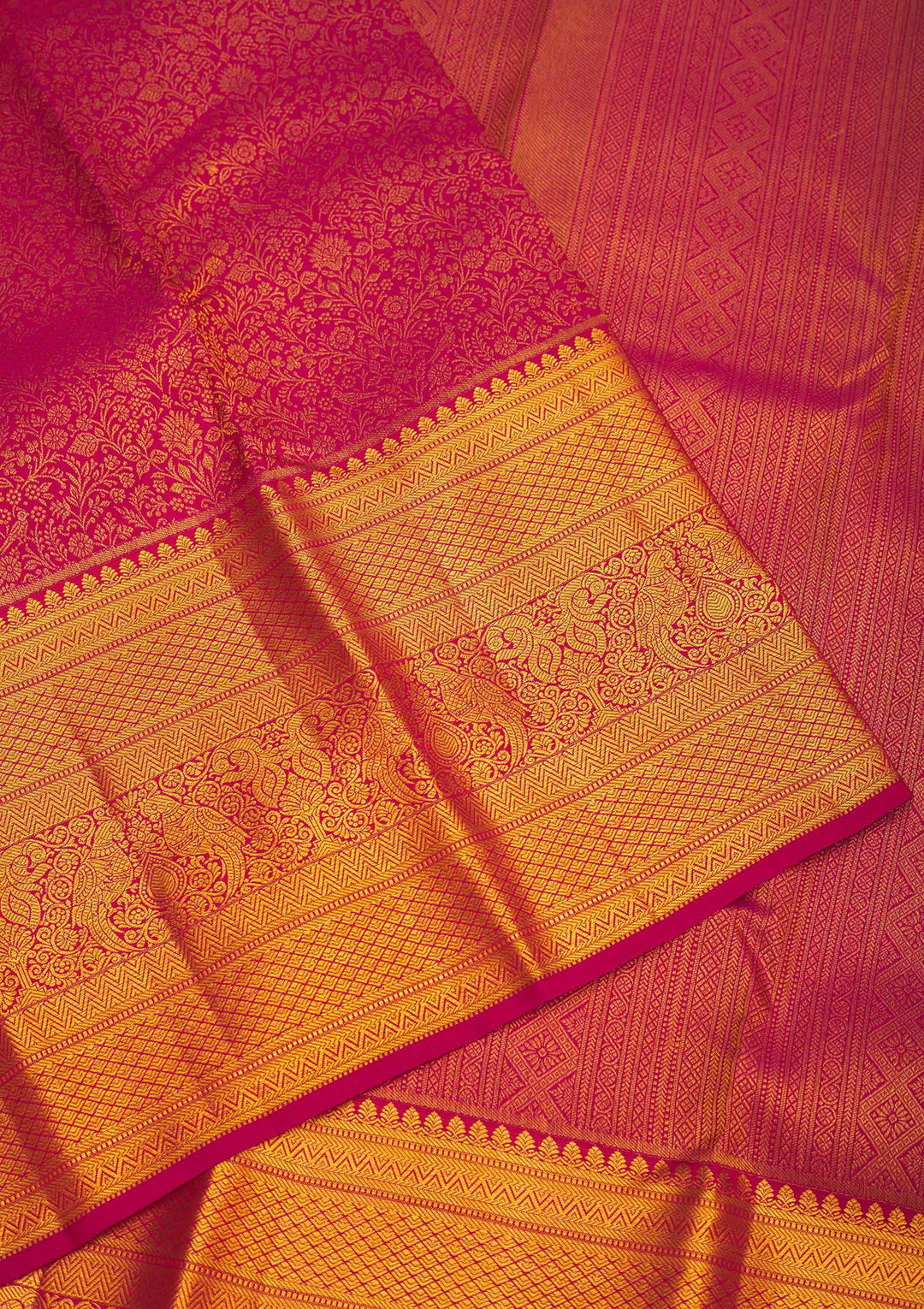 Maroon Zariwork Pure Silk Saree