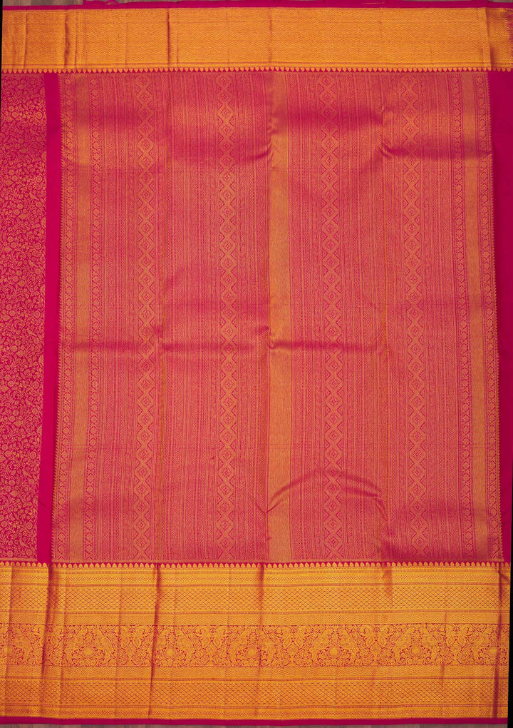 Maroon Zariwork Pure Silk Saree