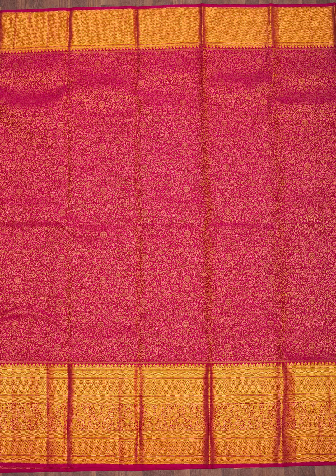 Maroon Zariwork Pure Silk Saree