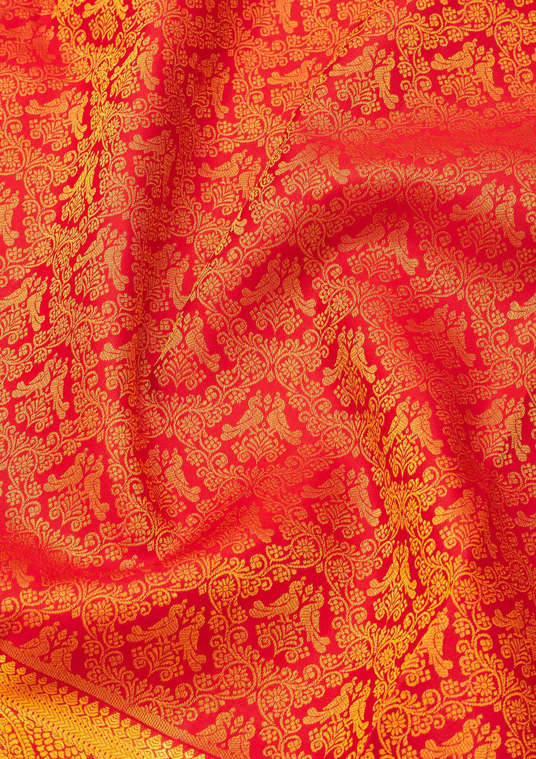 Maroon Zariwork Pure Silk Saree
