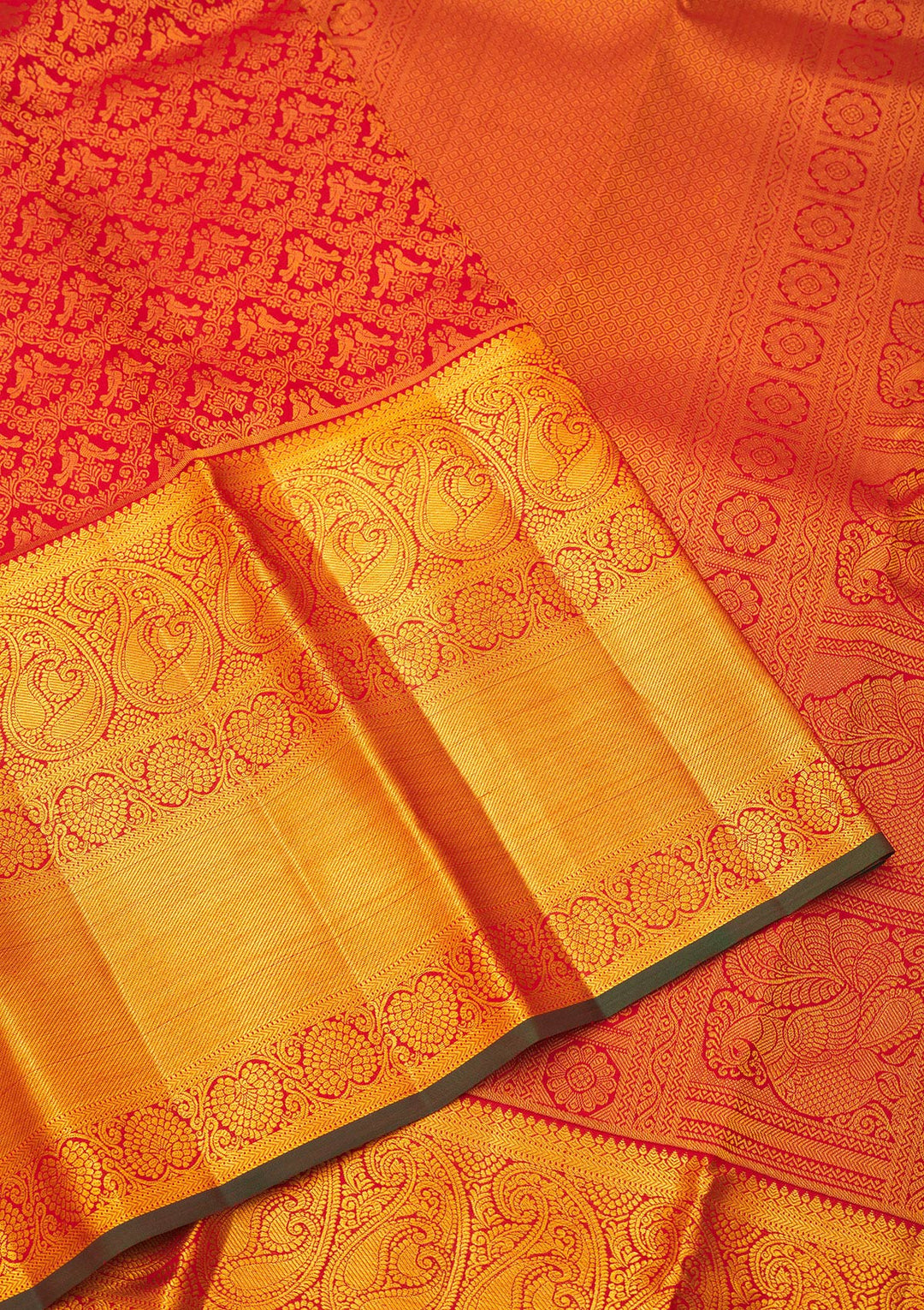 Maroon Zariwork Pure Silk Saree