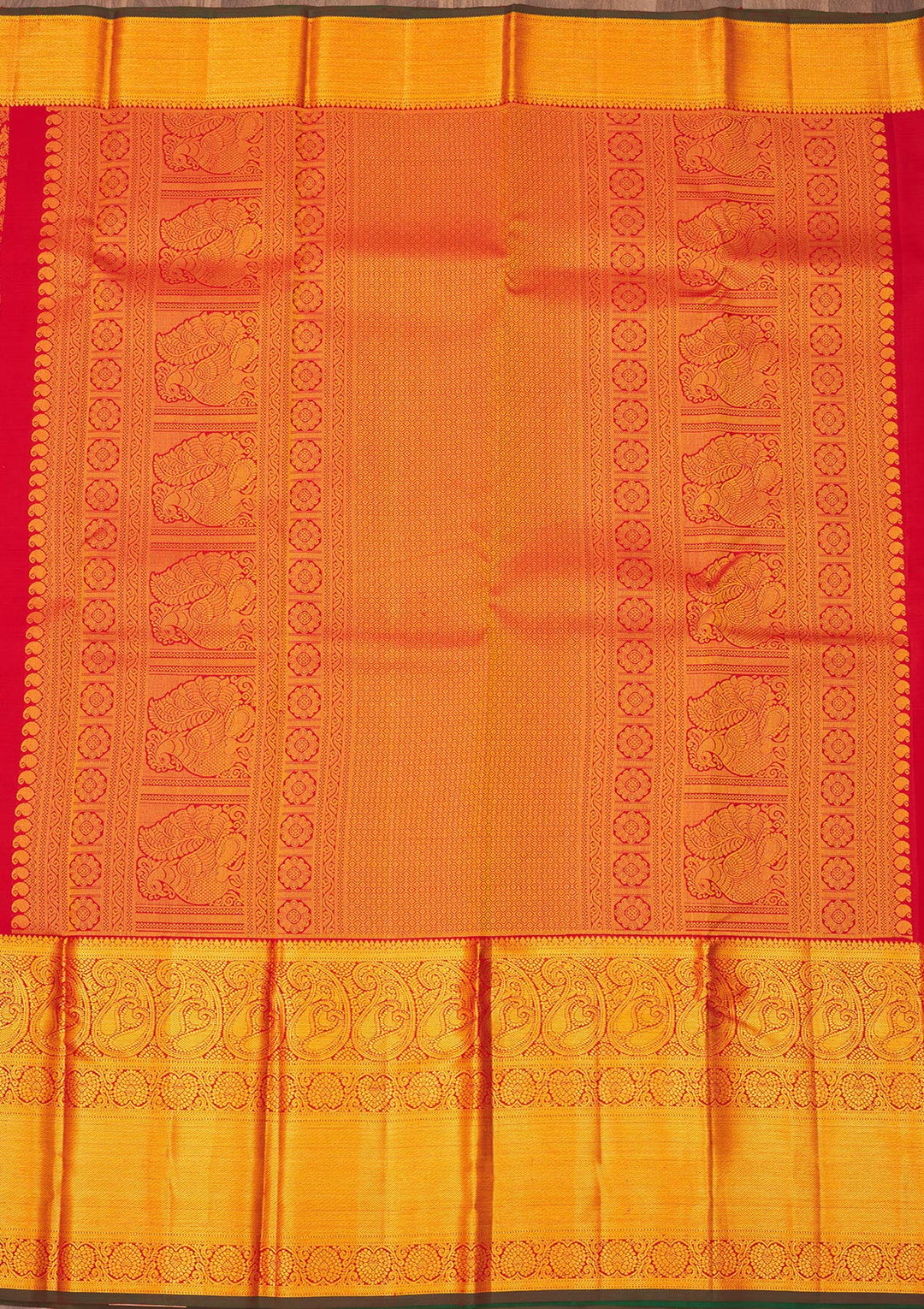 Maroon Zariwork Pure Silk Saree