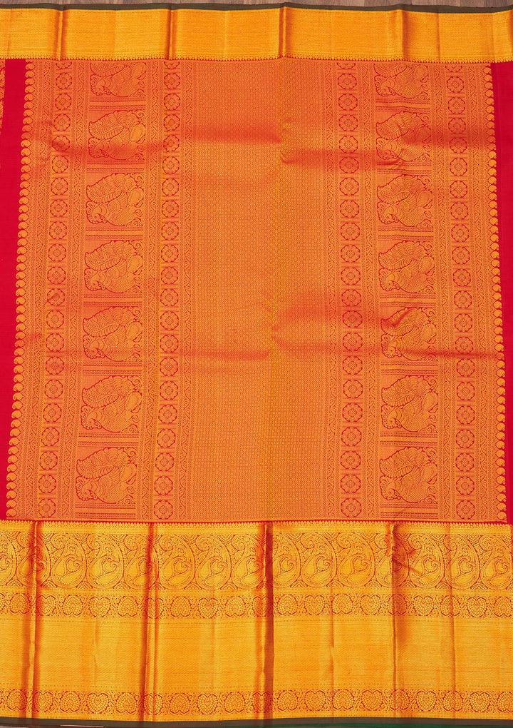 Maroon Zariwork Pure Silk Saree
