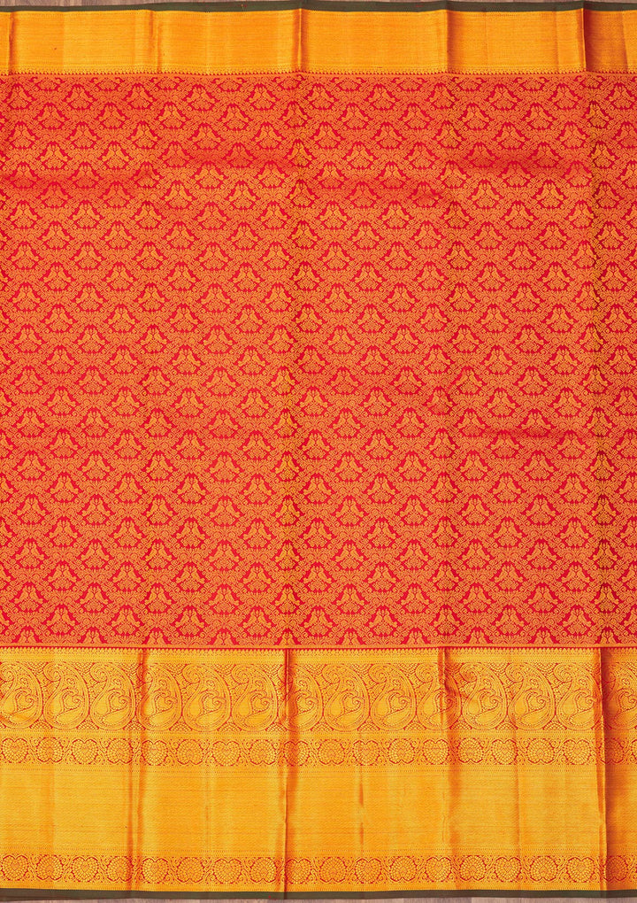 Maroon Zariwork Pure Silk Saree