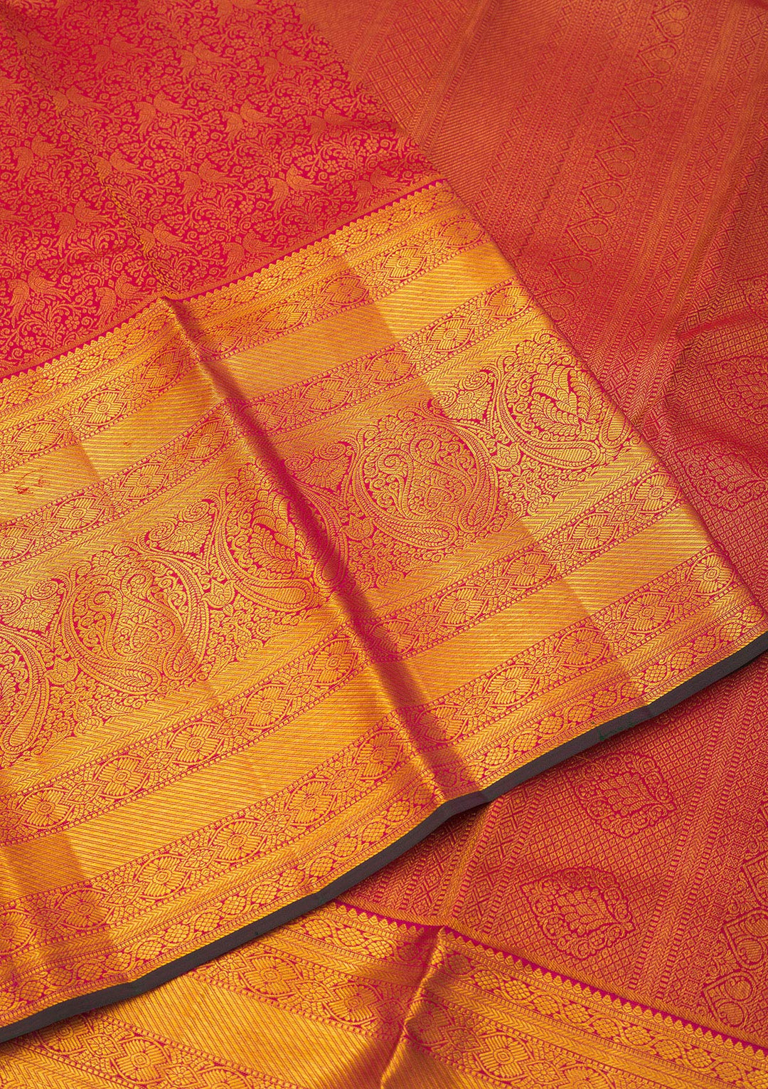 Maroon Zariwork Pure Silk Saree
