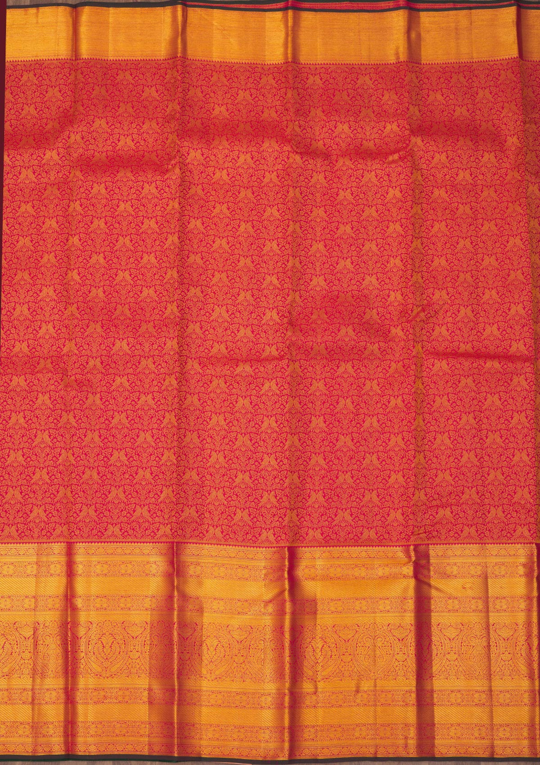 Maroon Zariwork Pure Silk Saree