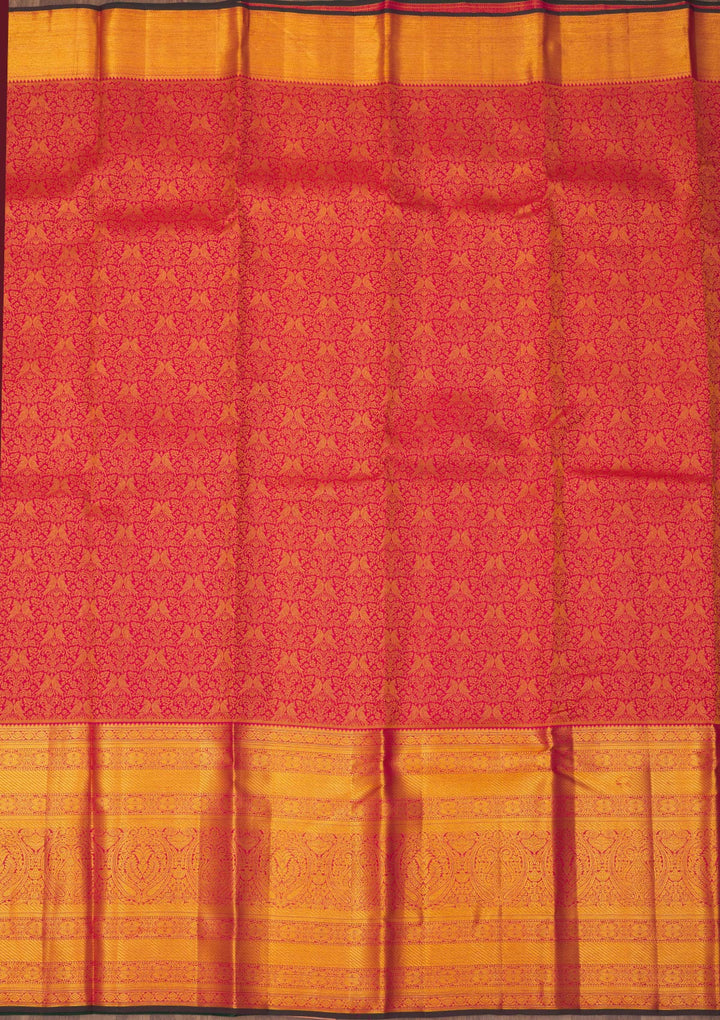 Maroon Zariwork Pure Silk Saree