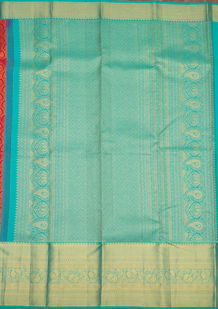 Maroon Zariwork Pure Silk Saree