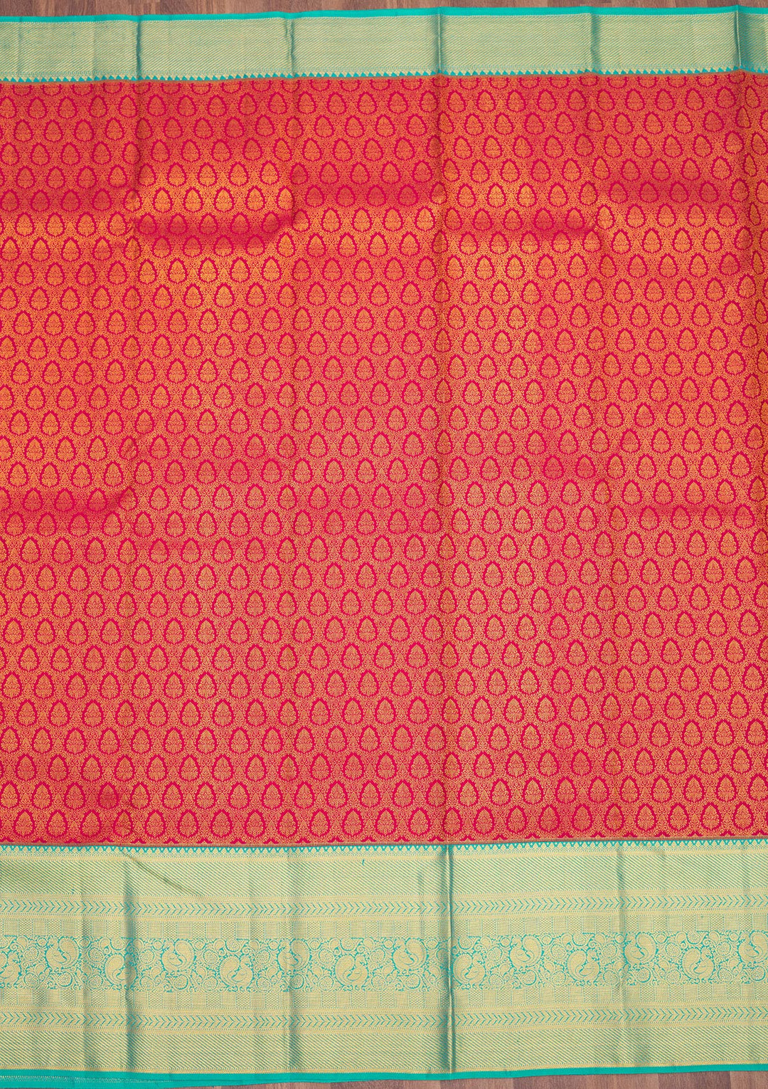 Maroon Zariwork Pure Silk Saree