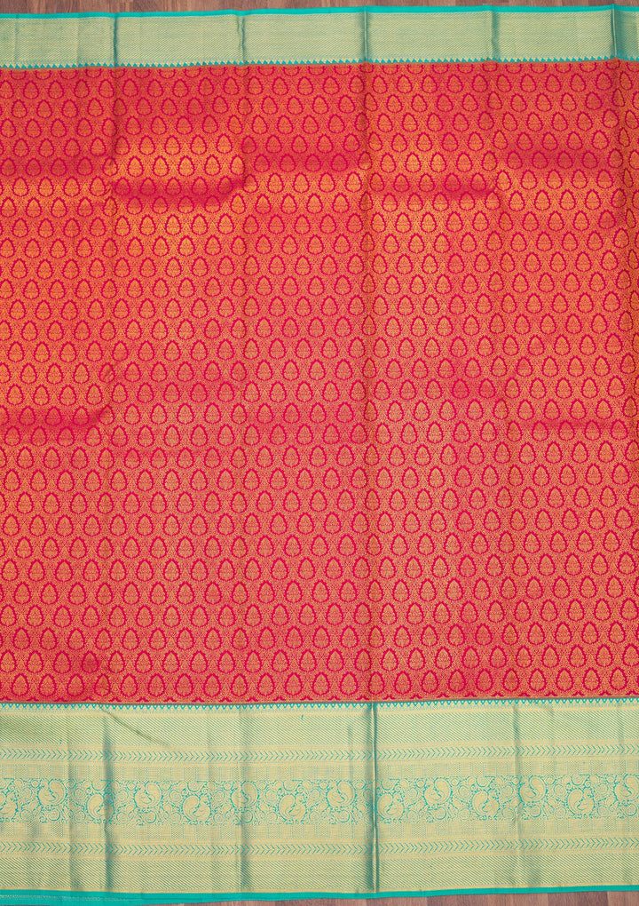Maroon Zariwork Pure Silk Saree