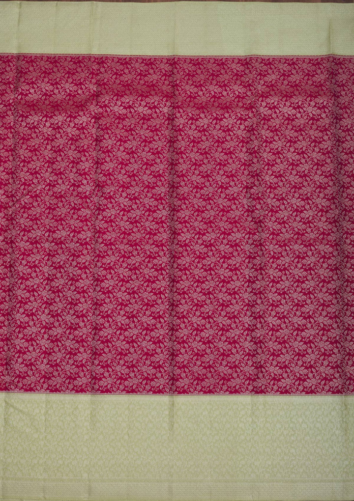 Maroon Zariwork Pure Silk Saree