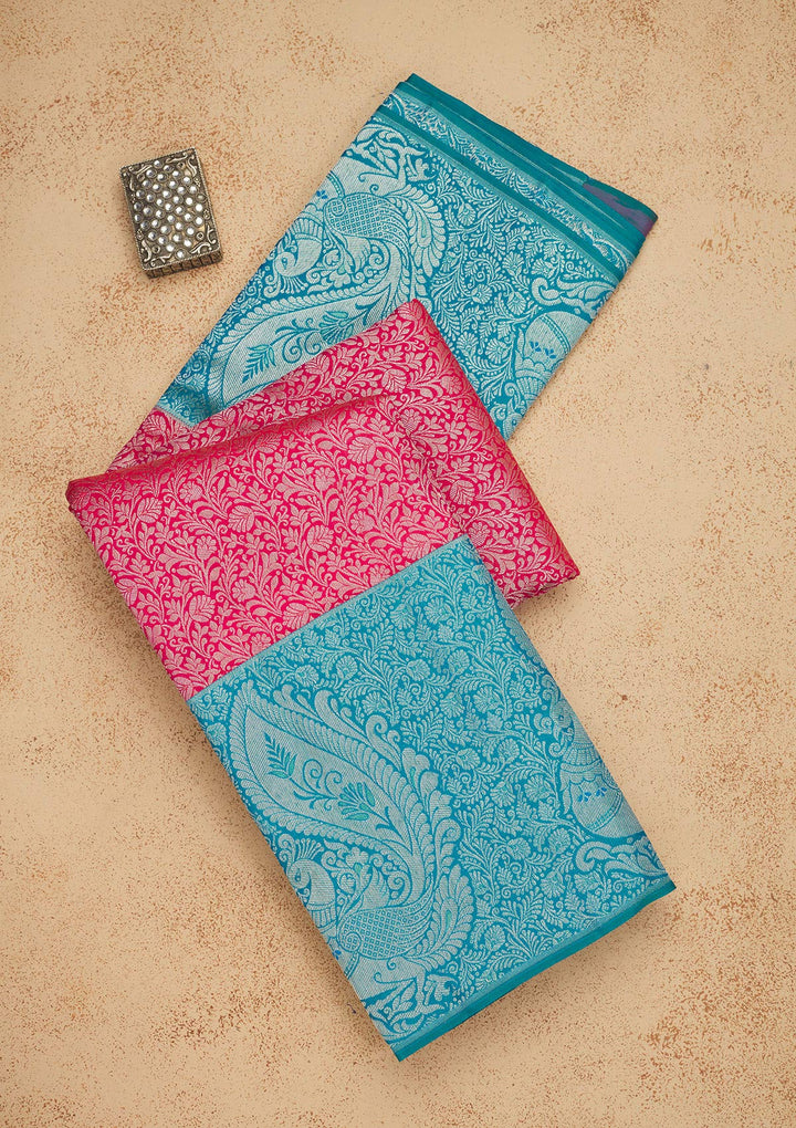 Maroon Zariwork Pure Silk Saree