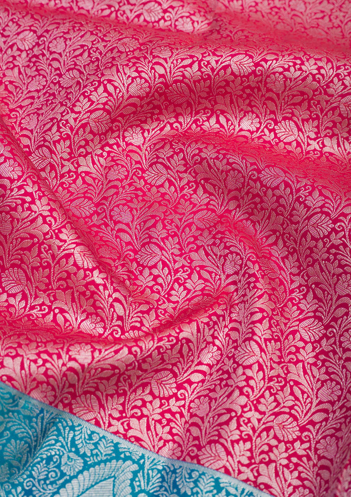 Maroon Zariwork Pure Silk Saree