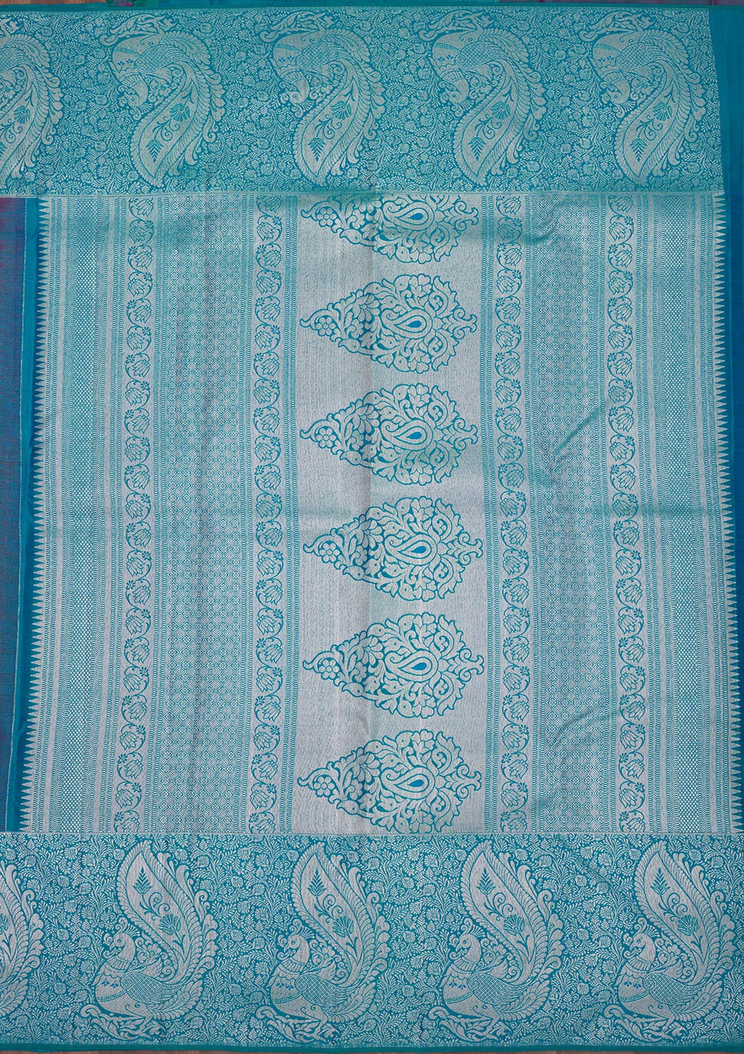 Maroon Zariwork Pure Silk Saree