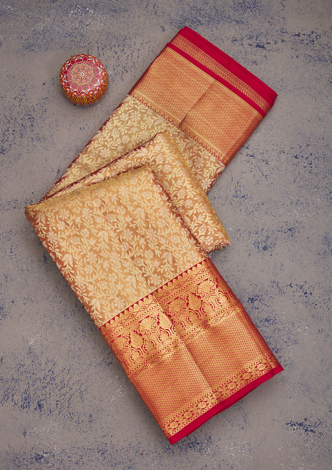 Maroon Zariwork Pure Silk Saree