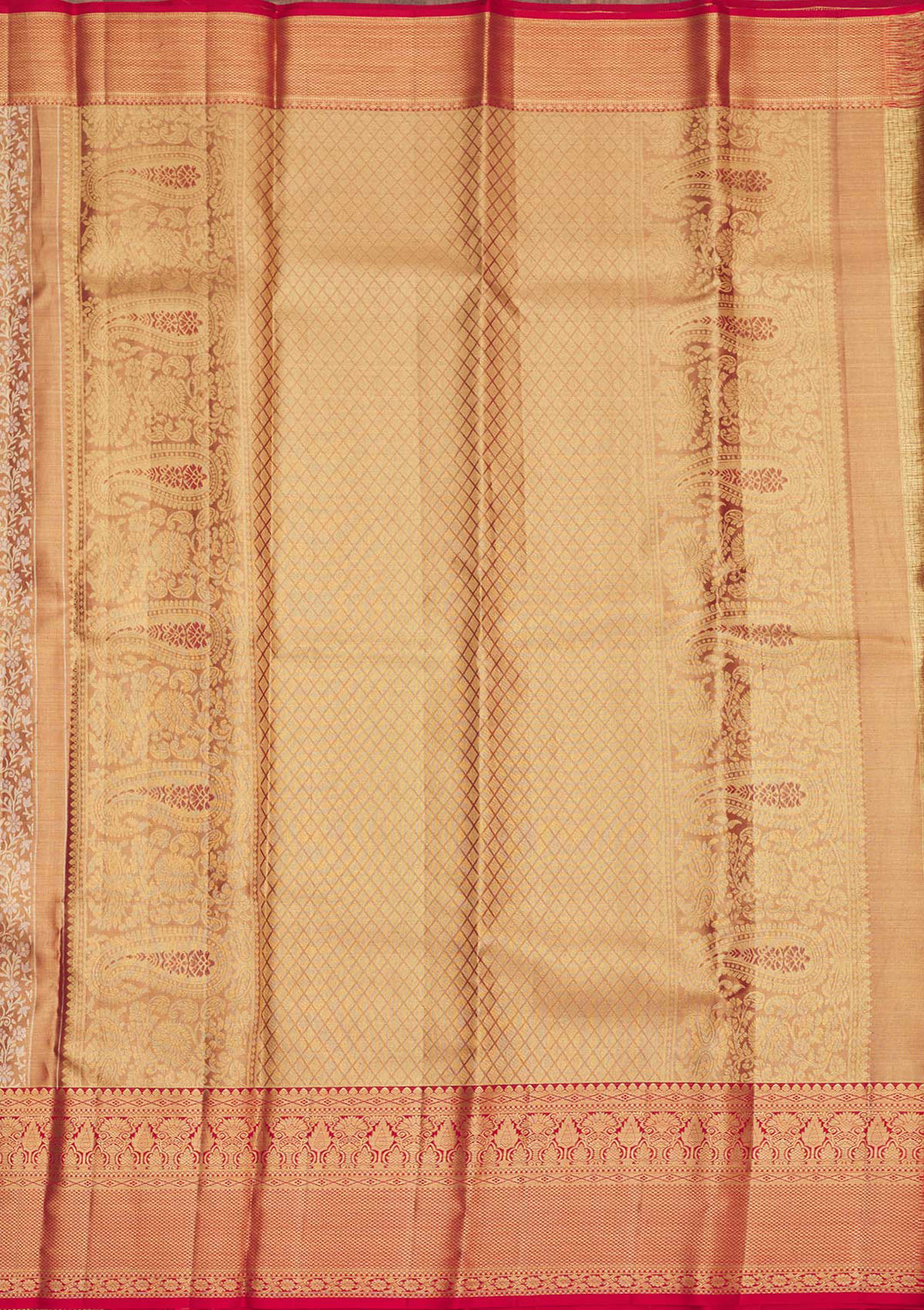 Maroon Zariwork Pure Silk Saree